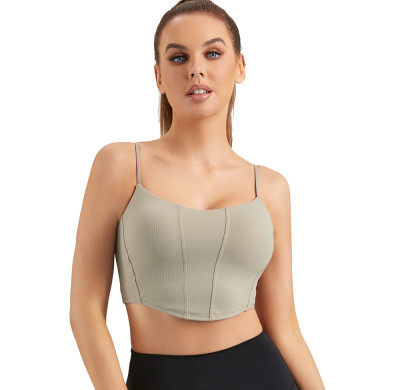 Spaghetti Strap Sports Bra | Workout Fitness Basic Crop Tops| Retail