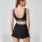 Built In Yoga Sports Bra & Tennis Skirt Black | Sets