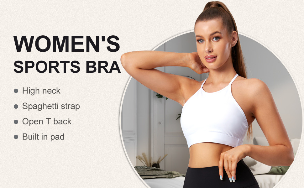 halter sport bra