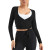 Women Lightweight Ballet Cardigans | Strap Twist Front Casual Sports Tops | Retail