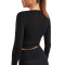 Women Lightweight Ballet Cardigans | Strap Twist Front Casual Sports Tops | Retail