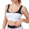 Women Square Neck Built in Pads Sports Bra - U Back Yoga Workout Basic Crop Tops | Retail