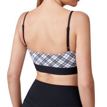 Square Neck Sports Bra - Adjustable Straps & Removable Padding | Retail