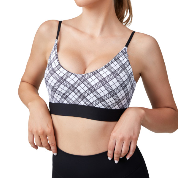 Square Neck Sports Bra - Adjustable Straps & Removable Padding | Retail