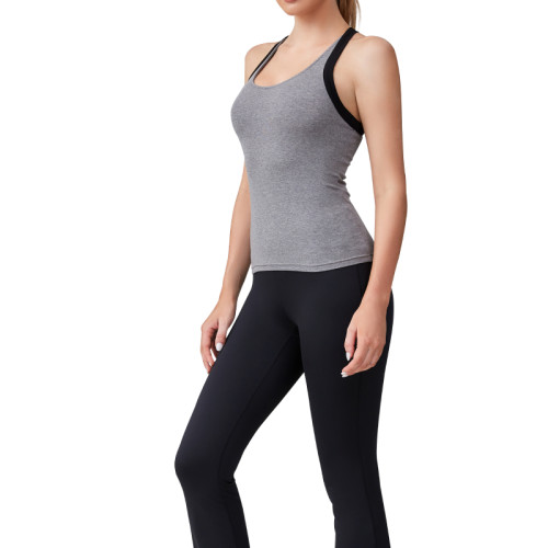 Women's Ribbed Racerback Tank Top - Cotton Scoop Neck Cami | Retail