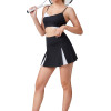 V Neck Padded Sports Bra- Workout Fitness Front Cross Yoga Bra | Retail