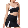 V Neck Padded Sports Bra- Workout Fitness Front Cross Yoga Bra | Retail