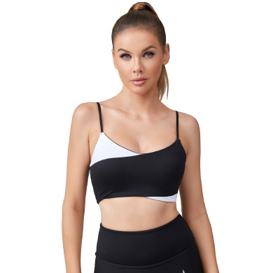 V Neck Padded Sports Bra- Workout Fitness Front Cross Yoga Bra | Retail