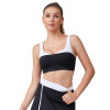 Women Square Neck Built in Pads Sports Bra - U Back Yoga Workout Basic Crop Tops | Retail
