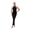 Women's Ribbed Knit Bodycon Maxi Dress - Sleeveless High Neck Casual Dress | OEM