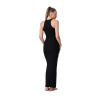 Women's Ribbed Knit Bodycon Maxi Dress - Sleeveless High Neck Casual Dress | OEM