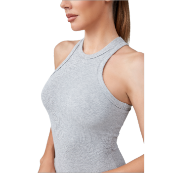 Women's Ribbed Knit Bodycon Maxi Dress - Sleeveless High Neck Casual Dress | OEM