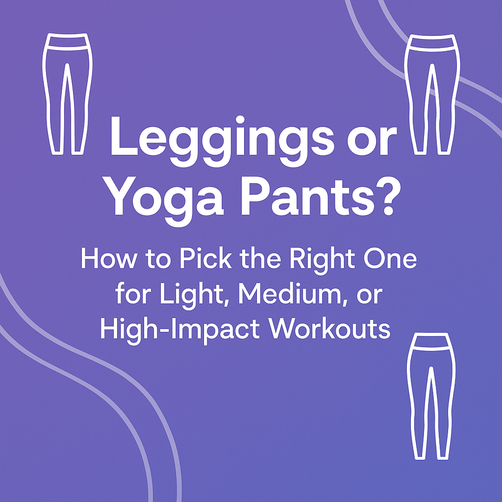 Leggings or Yoga Pants? How to Pick the Right One for Light, Medium, or High-Impact Workouts
