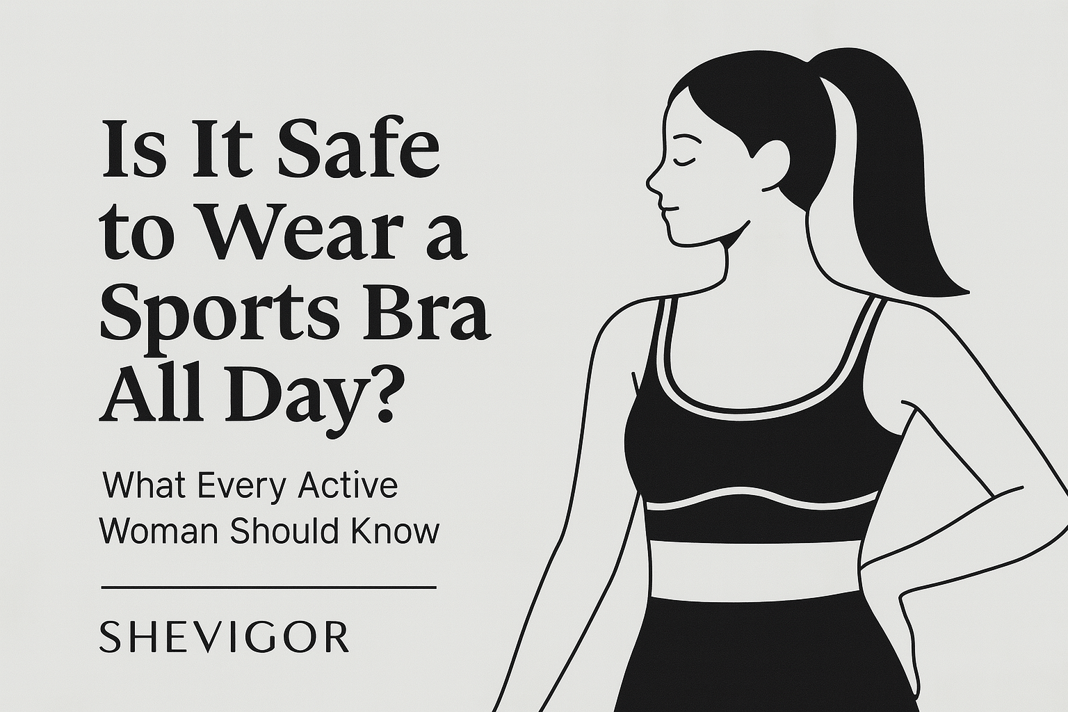 Is it safe to wear a sports bra all day illustration – Shevigor minimalist activewear