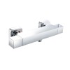 Brass Square Thermostatic Shower Mixer |Brass Thermostatic Shower Mixer | 38°C Thermostatic Shower Faucet|Single-Function Thermostatic Shower Faucet