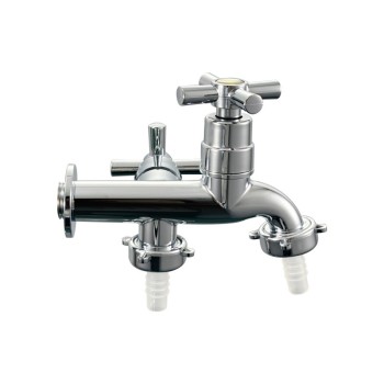 Double-Handle Cold Faucets | ABS Chrome Tap| Kitchen Cold Faucets