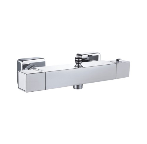 Brass Square Thermostatic Shower Mixer |Brass Thermostatic Shower Mixer | Dual-Function Thermostatic Shower Faucet