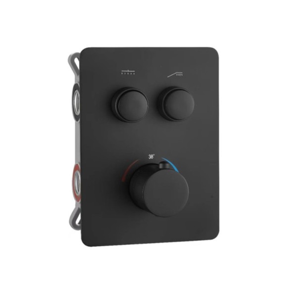 Brass Shower Faucet | Single lever manual shower mixer for concealed installation with lever handle