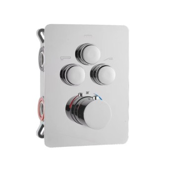 Brass Shower Faucet | Single lever manual shower mixer for concealed installation with lever handle