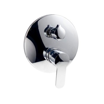 Brass Shower Faucet | Single lever manual shower mixer for concealed installation with lever handle