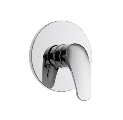 Plastic Shower Faucet | Single lever manual shower mixer for concealed installation with lever handle