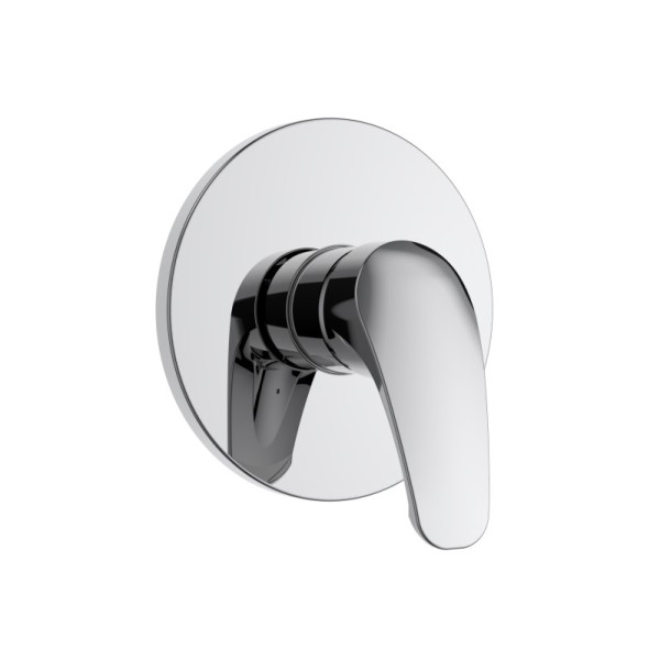 Plastic Shower Faucet | Single lever manual shower mixer for concealed installation with lever handle