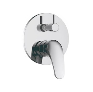 Plastic Shower Faucet | Single lever manual shower mixer for concealed installation with lever handle