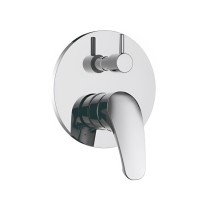 Plastic Shower Faucet | Single lever manual shower mixer for concealed installation with lever handle
