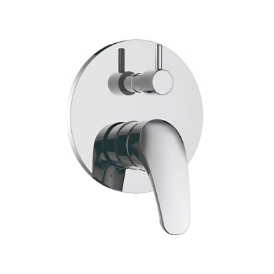 Plastic Shower Faucet | Single lever manual shower mixer for concealed installation with lever handle