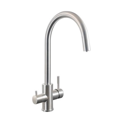L-Shaped Spout Kitchen Faucet | SS304 Double Handle Kitchen Faucet| SS304 Double Handle Kitchen Tap