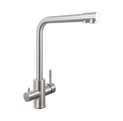 304 Stainless Steel Kitchen Faucets | SS304 Double Handle Kitchen Faucet| SS304 Double Handle Kitchen Tap