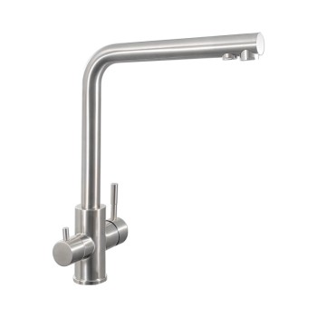 304 Stainless Steel Kitchen Faucets | SS304 Double Handle Kitchen Faucet| SS304 Double Handle Kitchen Tap