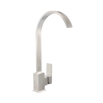 304 Stainless steel Square Kitchen Faucets | SS304 Single-Handle Kitchen Faucet | SS304 Single-Handle Kitchen Tap