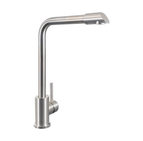 304 Stainless Steel L-Shaped Spout Kitchen Faucet| SS304 Single-Handle Kitchen Faucet | SS304 Single-Handle Kitchen Tap