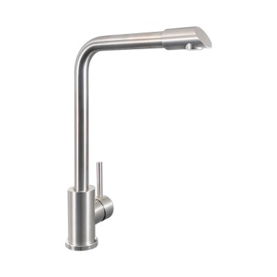 304 Stainless Steel L-Shaped Spout Kitchen Faucet| SS304 Single-Handle Kitchen Faucet | SS304 Single-Handle Kitchen Tap