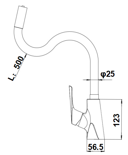 HY-4 Faucet size