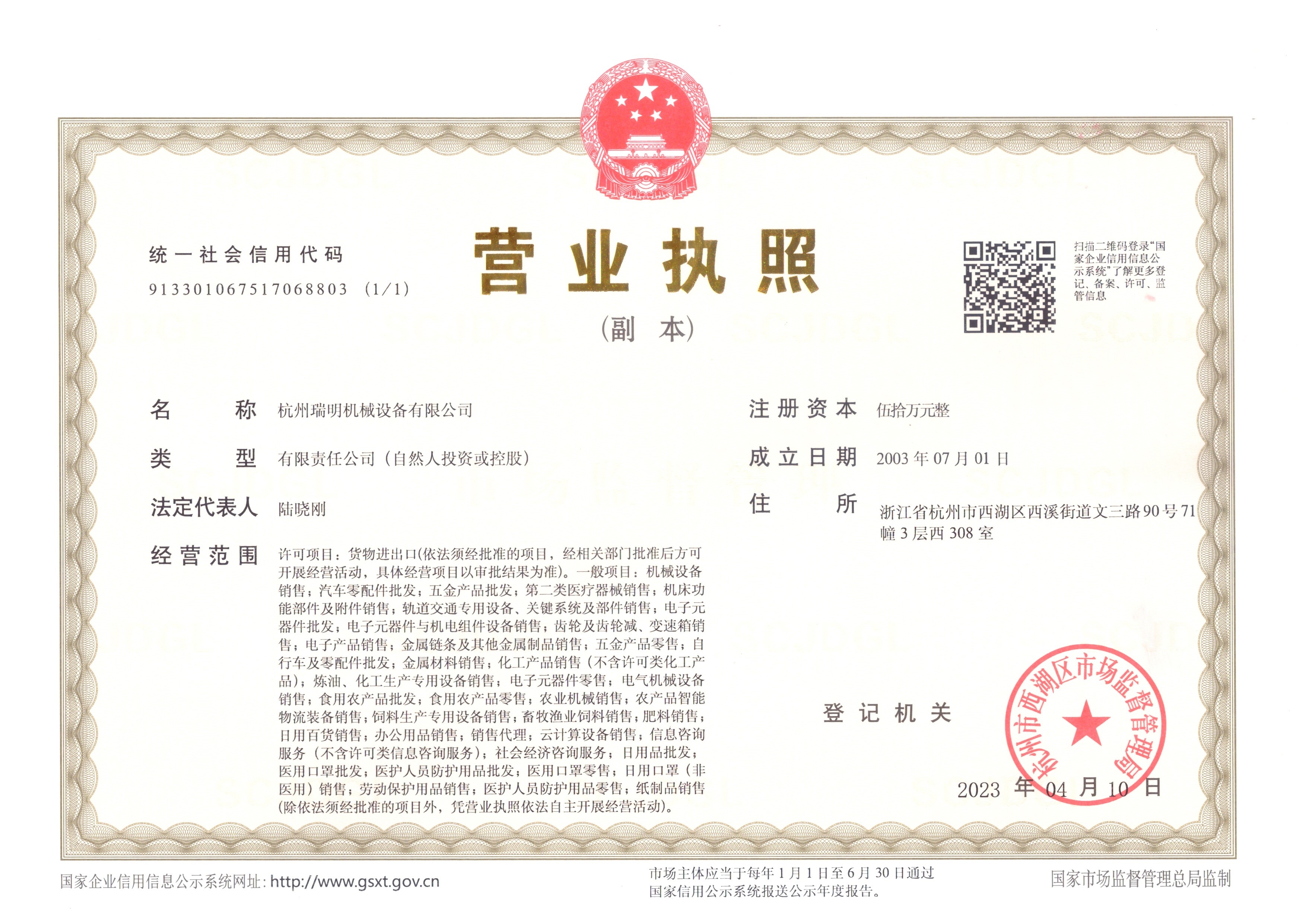 Corporate Business License