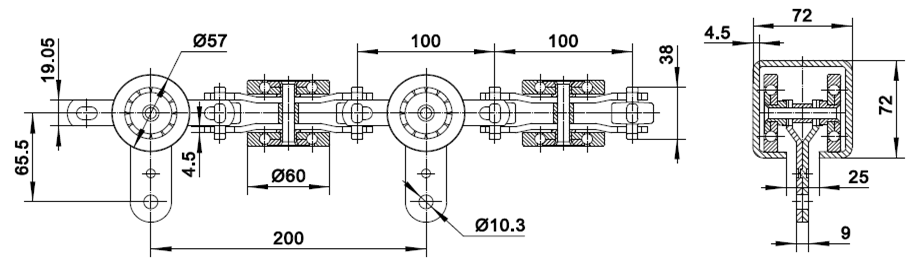 7 Ton Enclosed Track Chain