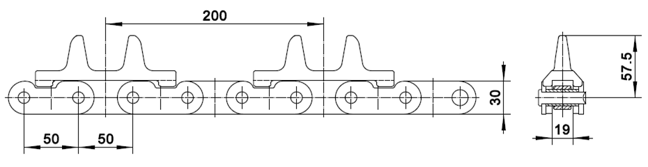 7 Ton Enclosed Track Drive Chain