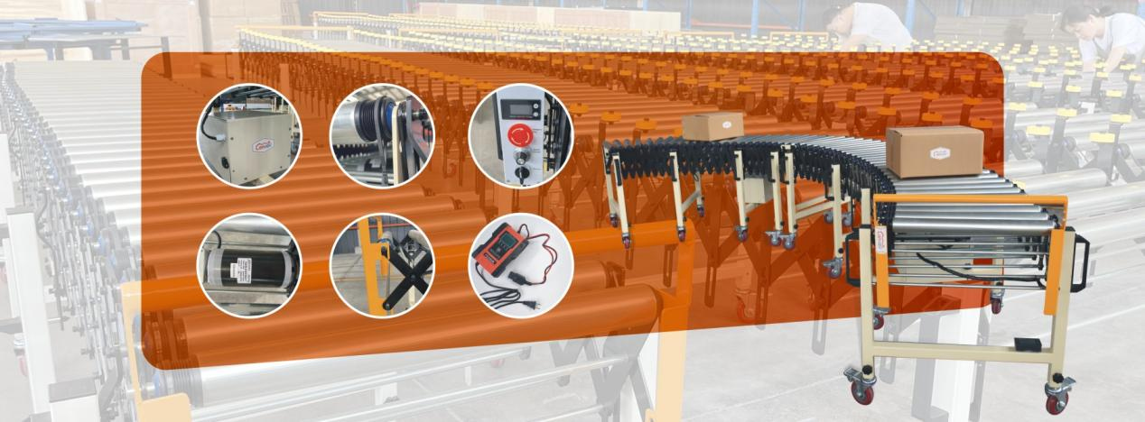 flexible roller conveyor