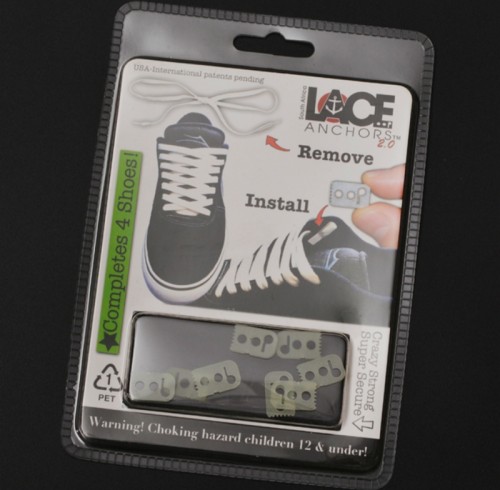 Transparent Plastic Package Small Pack Double Blister Package for Shoelace Anchors Support ODM
