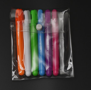 clear PVC watercolor marker pouch transparent soft pen bag