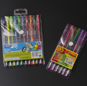 Clear gel ink pen pouch, transparent gel ink pen case