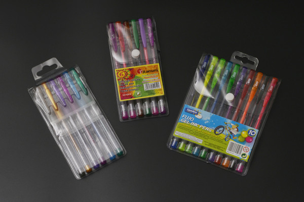 Clear gel ink pen pouch, transparent gel ink pen case