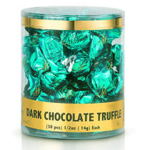 Clear twist-wrap tube for chocolate | Twist-wrap tube for candy