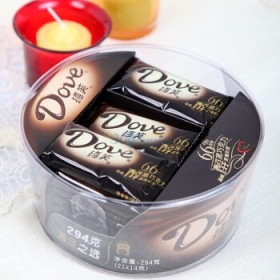 Clear twist-wrap tube for chocolate | Twist-wrap tube for candy