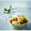 clear fruit box | transparent fruit container salad container with lid