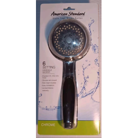 showerhead blister pack with card backing