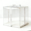 Custom OEM/ODM Transparent Birthday Cake Boxes with Lids & Ribbons | Clear Gift Boxes for Birthdays, Weddings, and Parties