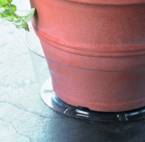 Customizable Plant Saucers | Clear Plastic Plant Saucers Flower Pot Tray Excellent for Indoor & Outdoor Plants